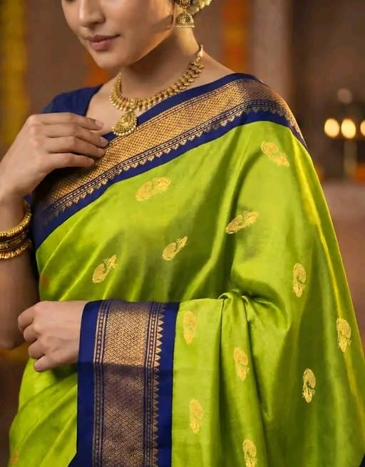 Traditional Saree with elegant pallu design