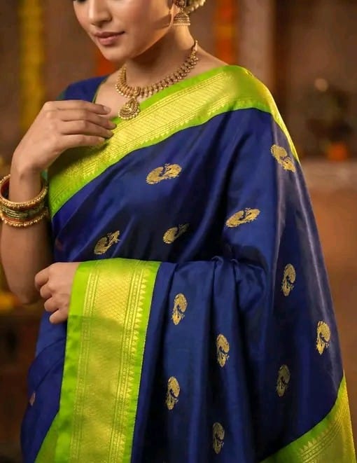Traditional Saree with elegant pallu design