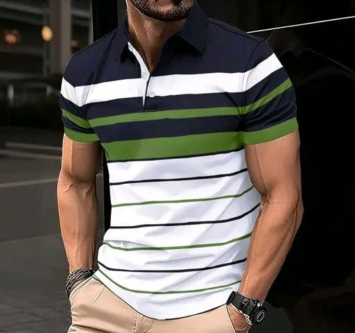 Men's Printed Polo Multicolor Tshirts