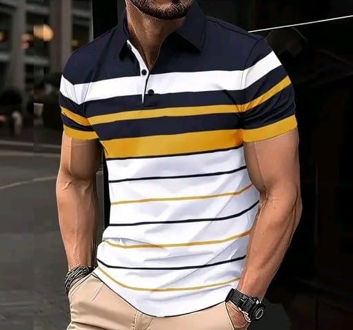 Men's Printed Polo Multicolor Tshirts