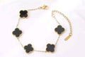 Anti Tarnish Stainless Steel Gold Korean Black Stylish Bracelet